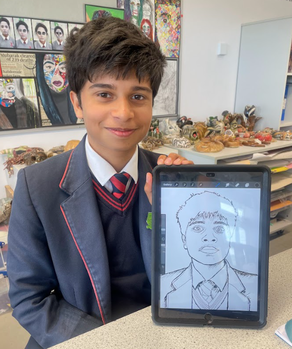 🎨Our GCSE Art pupils loved the EMELBI digital portrait workshop day. 

🧑‍🎨Pupils were engaged throughout the whole day and produced some fantastic digital self-portraits!