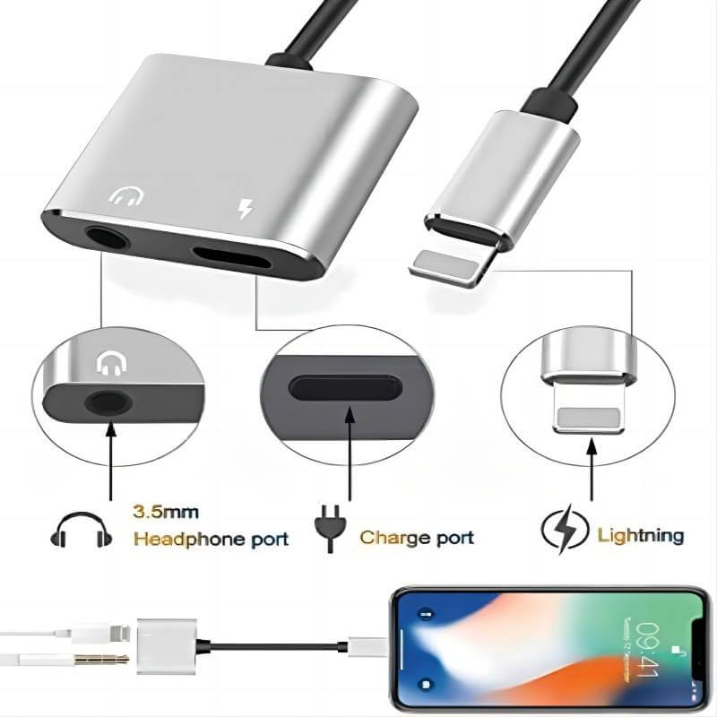 orangamesales's tweet image. Audio interface: 3.5mm Jack; Functionalities: Audio, Charging, Call, Wire Control 🎶 Audio Decoding Rate: 96khz/24 bit 🔗 Connector: Lightning to Audio + Charging 🧠 Chipset: Original C100 for top-notch performance; Charging voltage: 20V/3A (60W)  #AudioAdapter #LightningAdapter