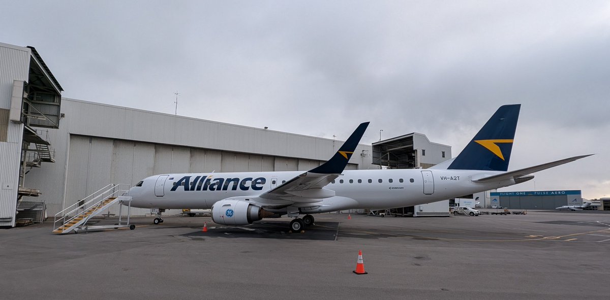 markjstorer's tweet photo. Zipped over to Canberra and back this weekend direct on this beauty; the Alliance Embraer 190 - perfect on-time performance and service. #Embraer #avgeek #ADL m https://t.co/o5bn78v1mH