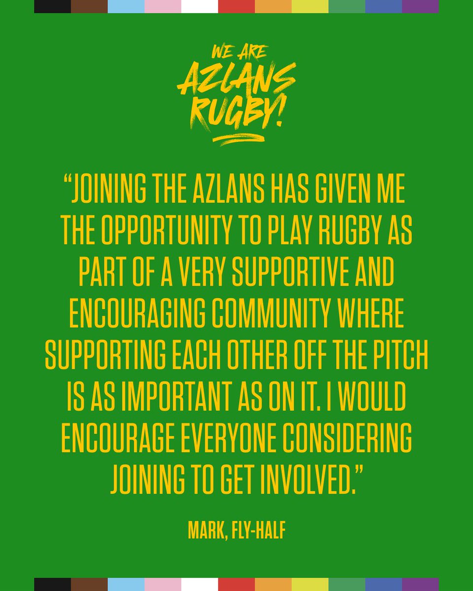 BelfastAzlans's tweet photo. π³οΈβππ³οΈββ§οΈOur Pride at Pride
Mark, Fly-half
****
Want to find your pride and give rugby a go, then get in touch through our normal channels.
#Azlans #inclusiverugbyNI #JoinOurPride #TeamOphir #StrongerTogether https://t.co/rW15CLJSCo