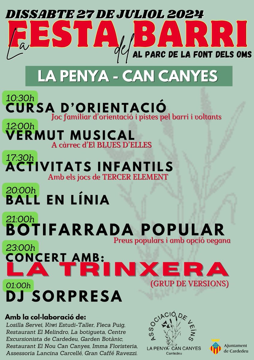 mireiagerones's tweet photo. Ja quasi tenim a punt la festa de Can Canyes de #Cardedeu. Amb la il·lusió de fer #barri i recuperar la festa de nou. @ajcardedeu https://t.co/PorWGgaZQg