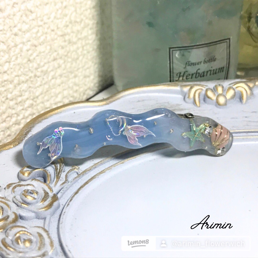 arimin_flower's tweet photo. こちらは金属アレルギー非対応の
ヘアクリップです。 https://t.co/Ys6r6mltCA