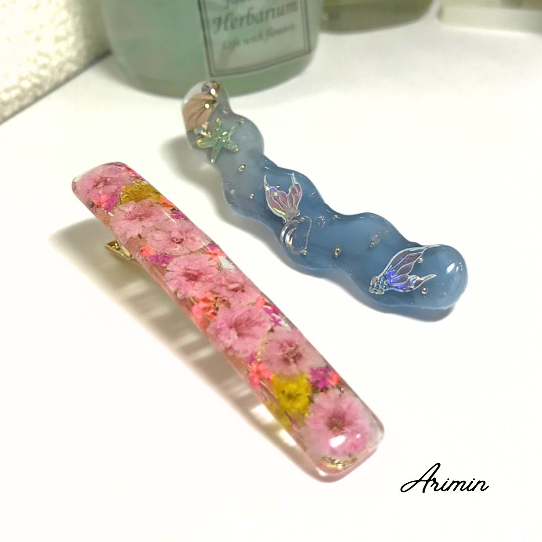 arimin_flower's tweet photo. こちらは金属アレルギー非対応の
ヘアクリップです。 https://t.co/Ys6r6mltCA