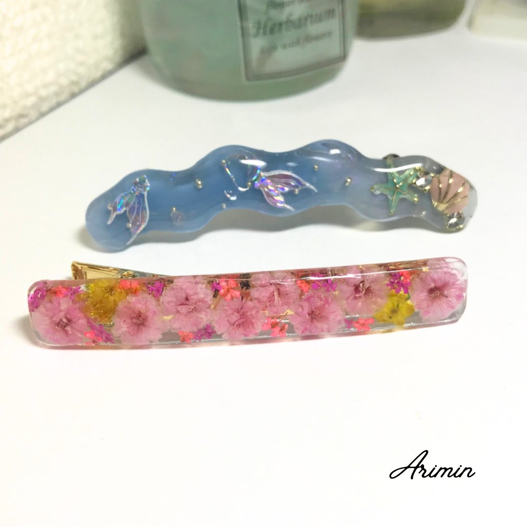arimin_flower's tweet photo. こちらは金属アレルギー非対応の
ヘアクリップです。 https://t.co/Ys6r6mltCA