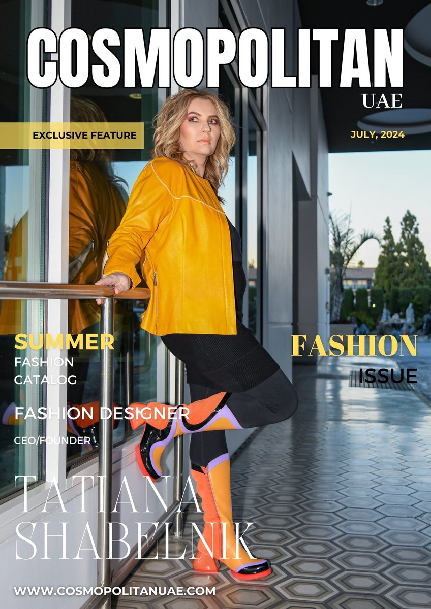TaniaShabelnik's tweet photo. Published today in Cosmopolitan UAE
Fashion designer: Tatiana Shabelnik
Photographer: Scott Rinaldi
Shoe designer: John Fluevog Shoes
Makeup: Maricar O Calame
Stylist: Tracy Wynn
Hair: Saddleback Beauty Academy 

https://t.co/HipsBxxG3w https://t.co/dyBpl7J13u
