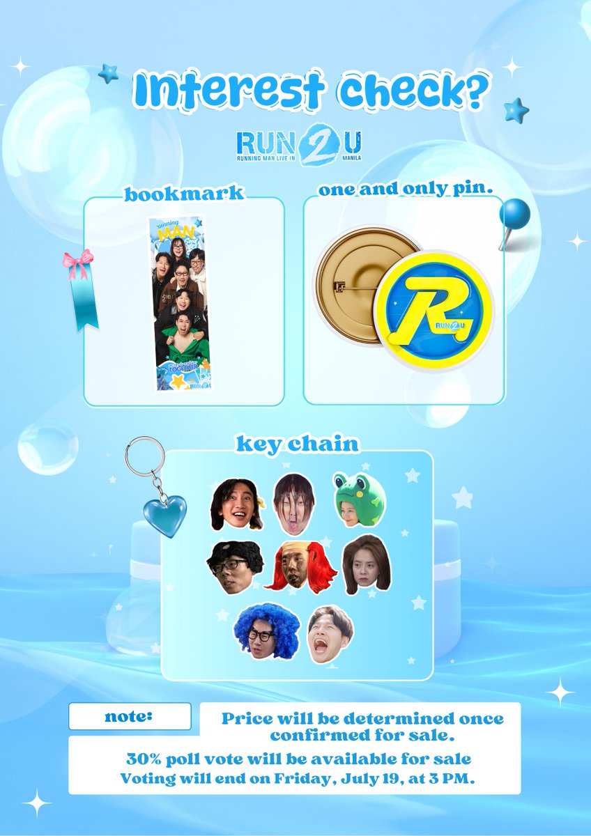 euluviee's tweet photo. I heard y'all!!!! 

Our run2u freebies nung concert is back!! 

Here's interest check for it to be open for pre-order!!!! 

Do vote sa poll below this thread~ 

#RUNNINGMANinMANILA #RunningMan #런닝맨 #SongJiHyo #YooJaeSuk #JiSukJin #Haha #KimJongKook #YangSeChan #런닝맨 https://t.co/slkVfFYNCK