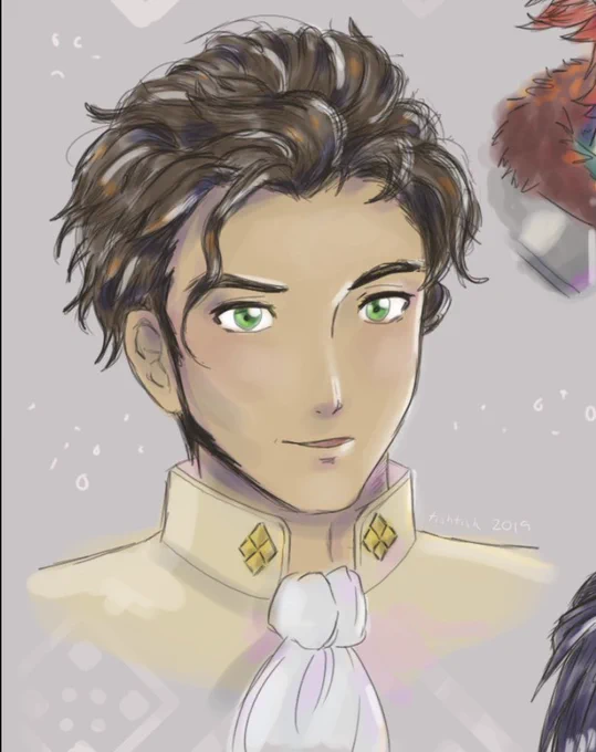2019 Claude - 2024 Claude  My motivation was to draw him as handsome as possible. Think I succeeded?   #FE3H