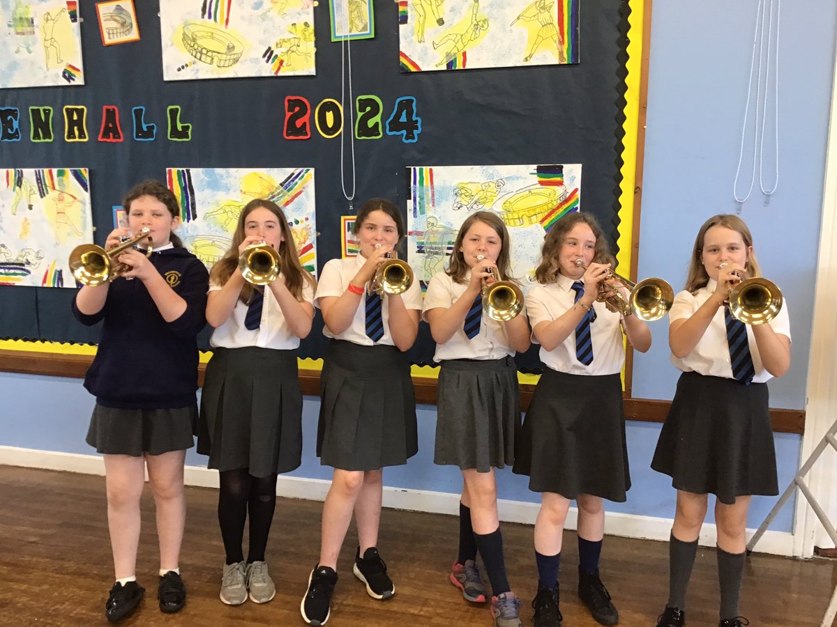 BroomfieldsJnr's tweet photo. Very proud of 6PV as they perform their brass concert to an audience! Thanks to Mr Lloyd for teaching us. #broomfieldsmusic https://t.co/hnyPn6pC7E