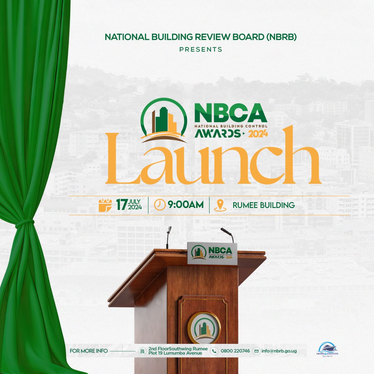 National Building Review Board (@nbrbug) on Twitter photo Join us tomorrow for the launch of the National Building Control Awards 2024 aimed at rewarding individuals and organisations for thier efforts towards ensuring complaince in the built environment. <a href="/ARBUganda/">Architects Registration Board - Uganda</a> <a href="/SRB_Uganda/">Surveyors Registration Board</a> <a href="/UIPE_Uganda/">UIPE</a> <a href="/ERBUganda/">Engineers Registration Board - Uganda</a> <a href="/UgArchSociety/">Uganda Society of Architects</a> <a href="/MoWT_Uganda/">Ministry of Works & Transport</a> Join us tomorrow for the launch of the National Building Control Awards 2024 aimed at rewarding individuals and organisations for thier efforts towards ensuring complaince in the built environment. <a href="/ARBUganda/">Architects Registration Board - Uganda</a> <a href="/SRB_Uganda/">Surveyors Registration Board</a> <a href="/UIPE_Uganda/">UIPE</a> <a href="/ERBUganda/">Engineers Registration Board - Uganda</a> <a href="/UgArchSociety/">Uganda Society of Architects</a> <a href="/MoWT_Uganda/">Ministry of Works & Transport</a>