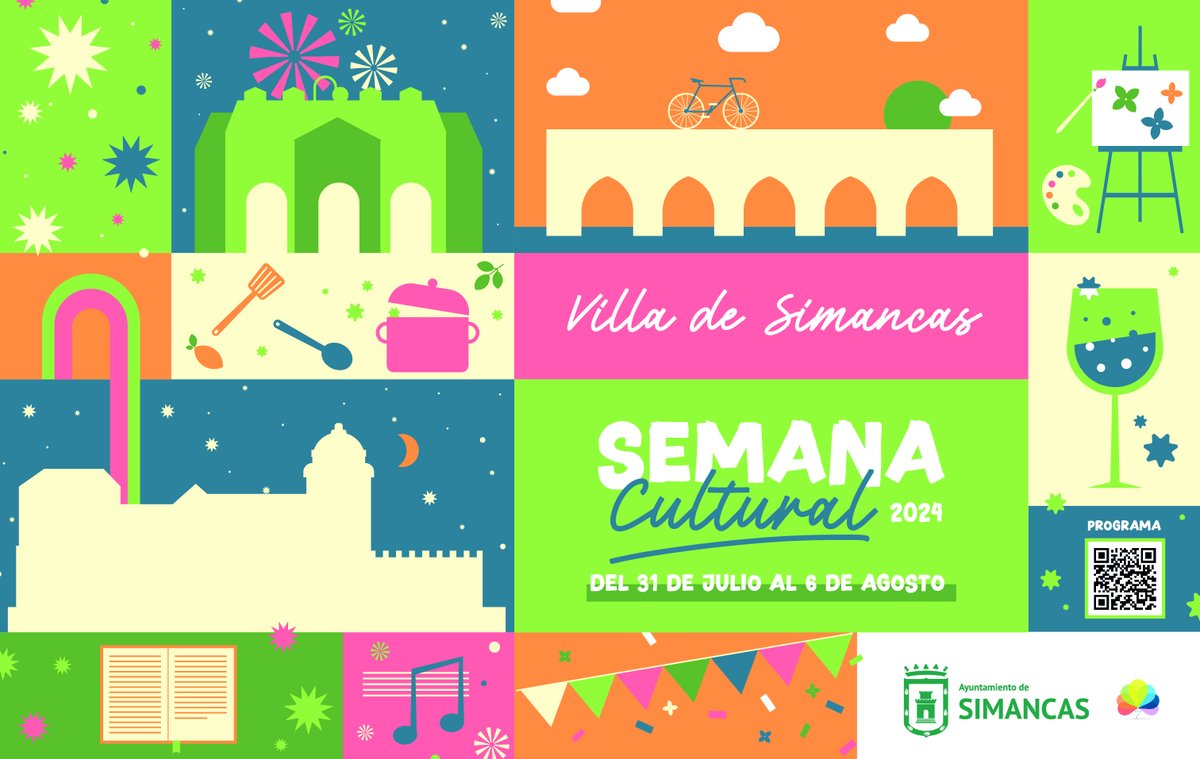 AytoSimancas's tweet photo. 🎉 Semana Cultural en #Simancas | Del 31 de julio al 6 de agosto. 

Puedes ver la programación completa aquí 👇

https://t.co/ukkIGV13wj https://t.co/43yp5DhS7y