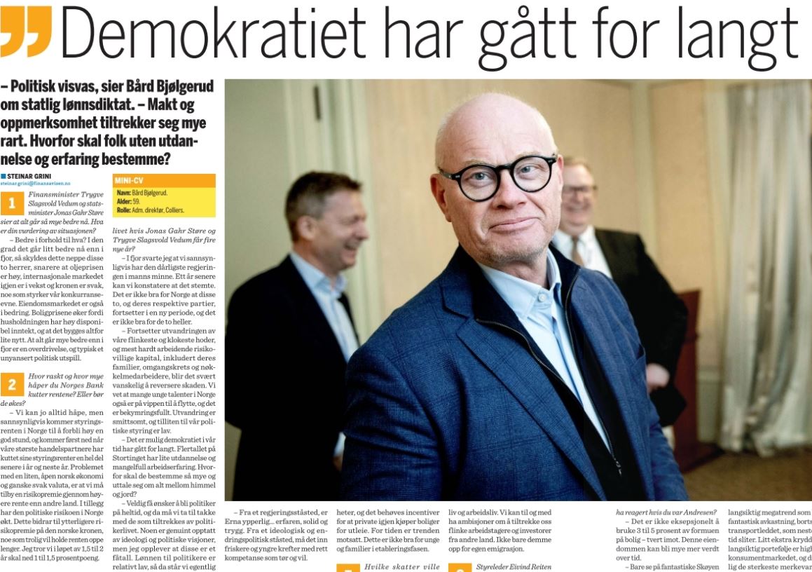 AUnneland's tweet photo. Politikere tjener for lite, demokratiet har gått for langt og stortinget skal være for folk med høy utdannelse. Årets mest idiotiske utsagn kommer fra rikingen Bård Bjølgerud. Ikke bare latterlig, men farlig når de pengesterke tydeligvis mener at folkestyret er for folkelig. https://t.co/WGlmXPBGP7