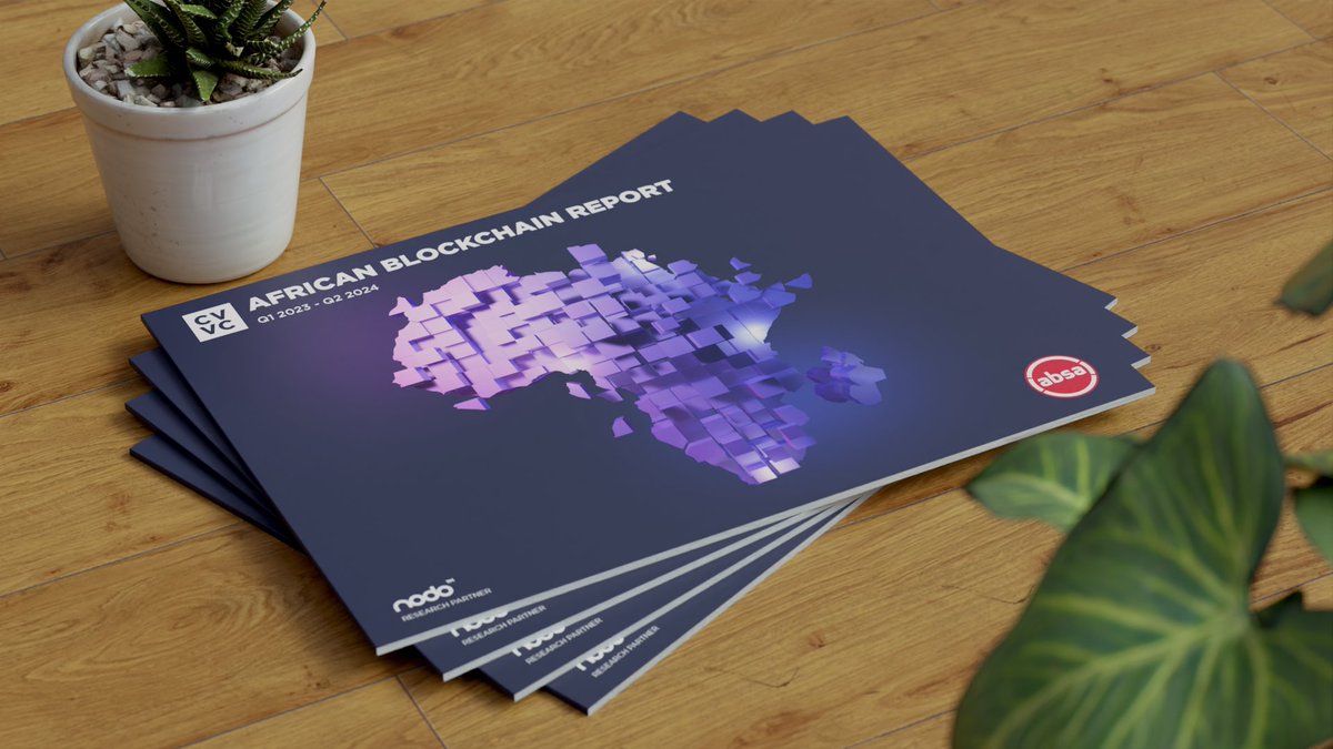 CV_Labs's tweet photo. 🌍The latest edition of the CV VC #AfricanBlockchainReport is live! Download the free report now: https://t.co/Dp7qDYV5Zy

Uncover the latest developments of blockchain and Web3 on the African continent with our African Blockchain Report, co-published by @Absa_CIB

Download the full report here: https://t.co/Dp7qDYV5Zy

@Official_NODO #Africa #Blockchain #Investment
