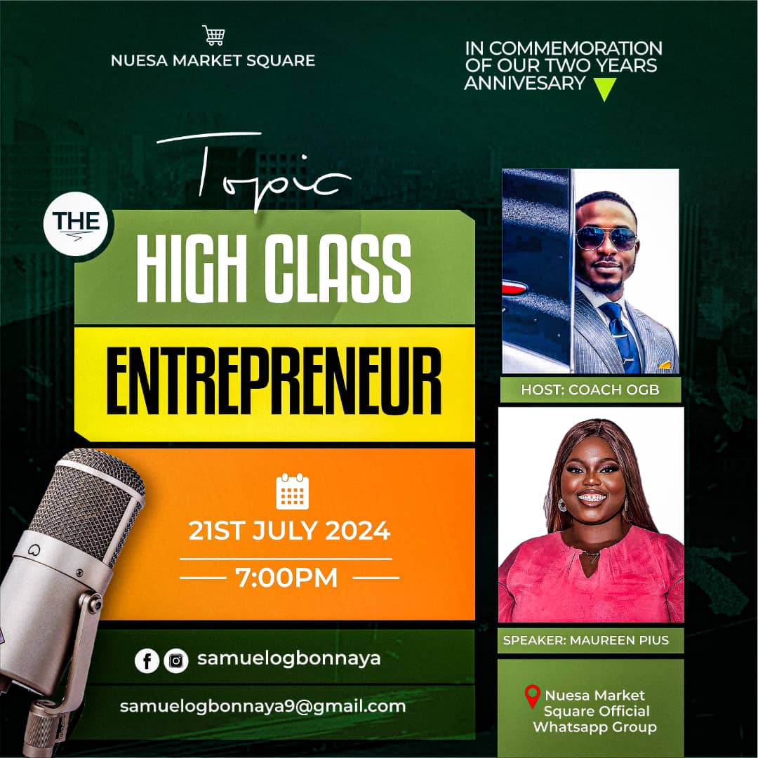 Whenever we encounter young business start ups we have a way of provoking the unimaginable, we compel success only. 
Registration is ongoing...

Entry fee is #1000
Fill the form and send payment to
forms.gle/DYhKhNdSQew1Rm…

#Mentorship
#advertising
#businessgrowth
#Impact
#coach