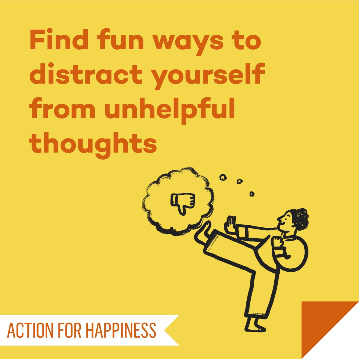 actionhappiness's tweet photo. Jump Back Up July - Day 16: Find fun ways to distract yourself from unhelpful thoughts https://t.co/EHfxvNbhBr #JumpBackUpJuly https://t.co/goOYl9flrY
