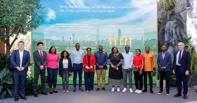 Huawei's tweet photo. Seven promising Tanzanian startups have visited #Huawei's facilities and participated in workshops with industry leaders to be trained on the best ways to uplift digital inclusion with ICT to support Tanzania's digital transformation efforts. #HuaweiFacts #WinWin