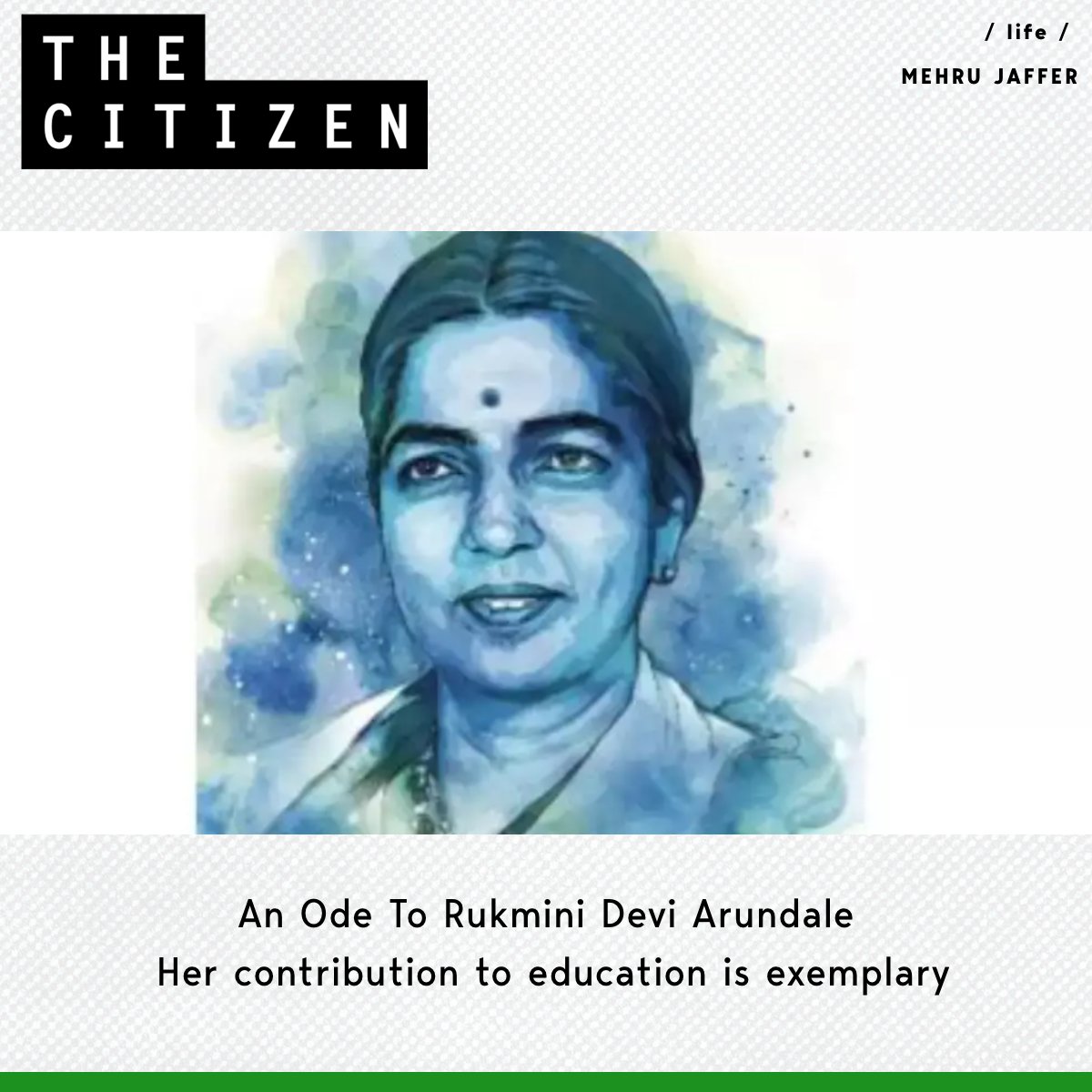 TheCitizen_in's tweet photo. ‘Rukmini Devi Arundale Arts Revivalist and Institution Builder’ is a tender tribute to the dancer-educator on her 120th birth anniversary.
writes @mehrujaffer
Read Here: https://t.co/SOjfQMy2GR
#RukminiDeviArundale #ArtsRevivalist #InstitutionBuilder #Bharatanatyam #Dancer https://t.co/hZDml04pCd