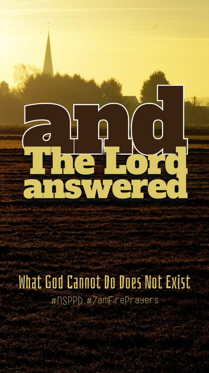 tricaoma's tweet photo. And The Lord Answered !!
What God Cannot Do Does Not Exist !!!

#NSPPD
#7amfireprayers https://t.co/IK7k0P4fUu