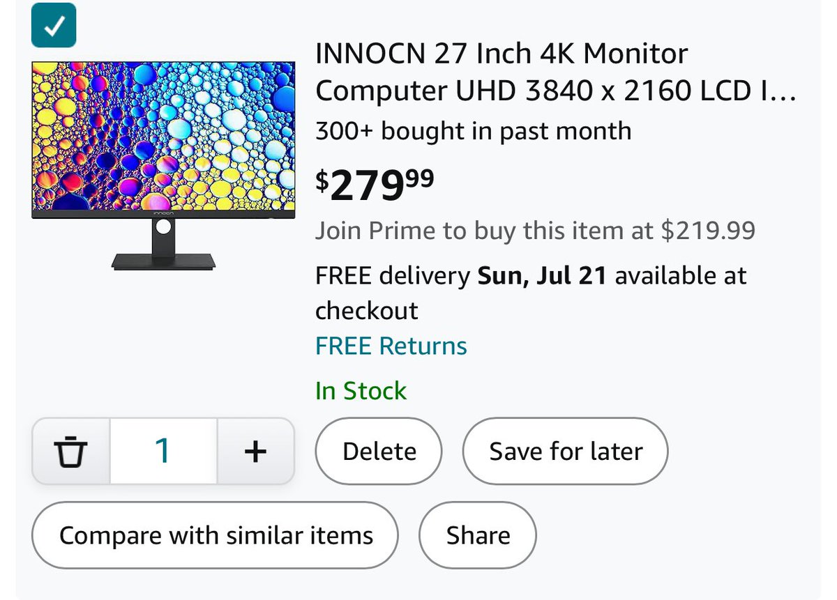 TheRealEdem's tweet photo. @InnocnOfficial 

This was $219 last week. You then marked it up to $279 and brought it back to $219. 

Why do you sellers keep doing this?

PS: this isn’t my main account. That one has 2K followers and I won’t hesitate to post that on there. https://t.co/y4sGlUGAKI