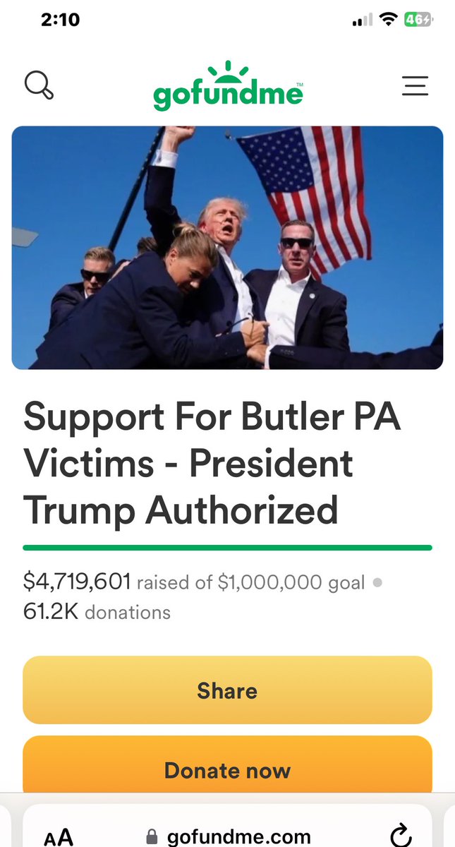 TickleTexts's tweet photo. Beautiful irony! Trumps GFM for Fire Chief @Corey_Comper David Dutch and James Copenhaver has reached $4.7 million!
Elon donated $100k
https://t.co/oCJxCu2xUk https://t.co/svqpYMgjTX