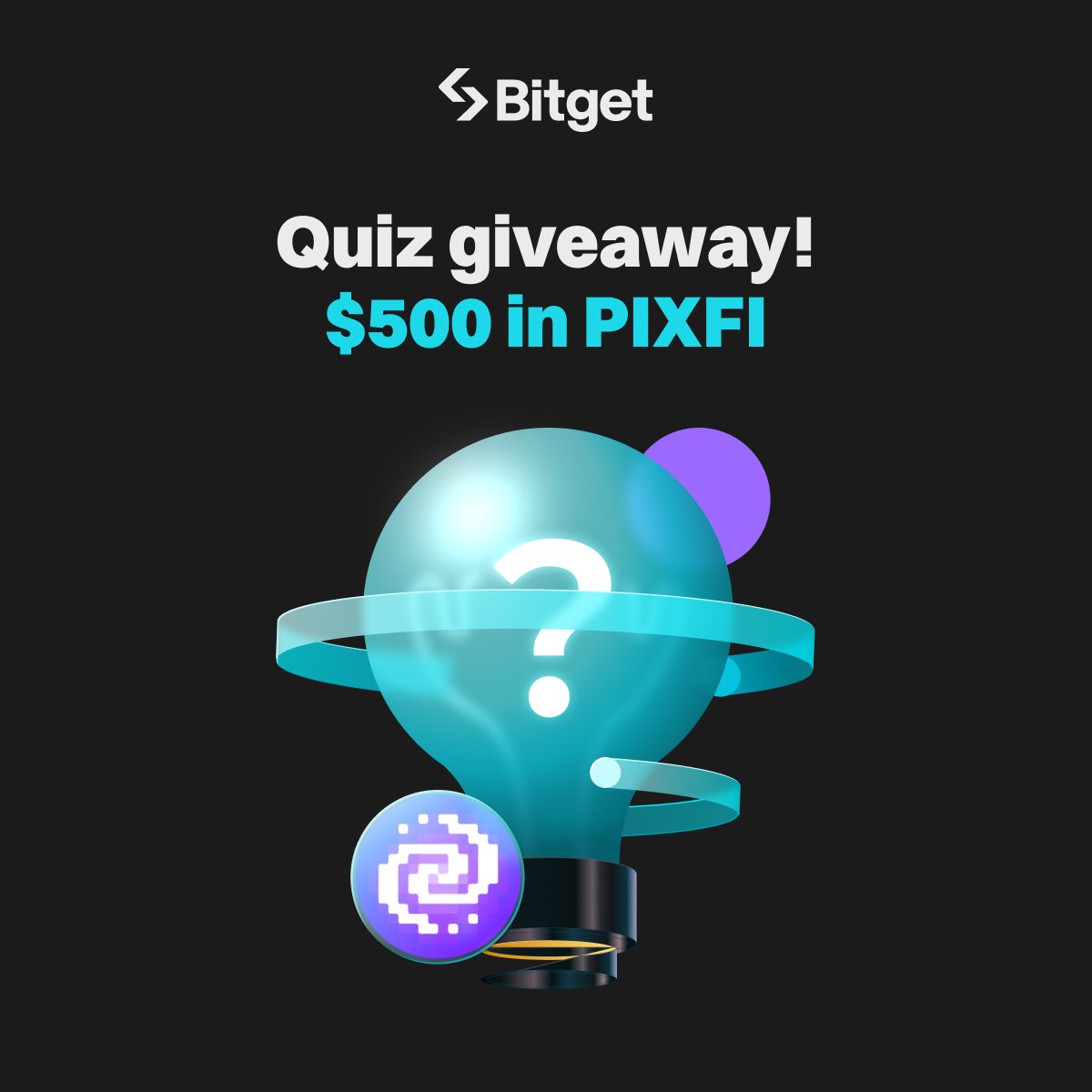 #Pixelverse pros, assemble! 🎮🌌

Think you've got what it takes to conquer our $500 $PIXFI quiz challenge?

To enter:
✅ Follow <a href="/bitgetglobal/">Bitget</a> &amp; RT
✅ Complete the quiz: forms.gle/GyMcNCTYwHGRjT…
🎁 10 winners * $50 in PIXFI each!