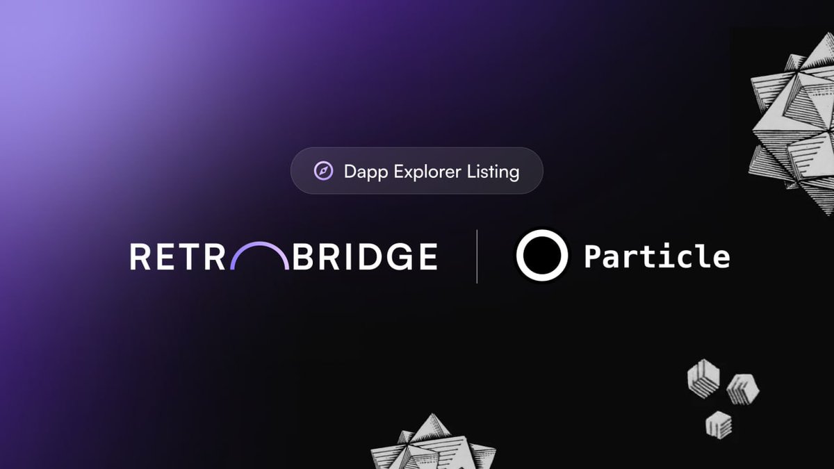 retro_bridge's tweet photo. 🎉 New Partnership &amp; Dapp Explorer listing with @particle_trade

Particle is an ecosystem of liquidity restaking protocols that enable permissionless leverage trading and interest rate swaps

🔮Multichain made easy with https://t.co/KIRSdoleR8 https://t.co/kKC1kUcPXl