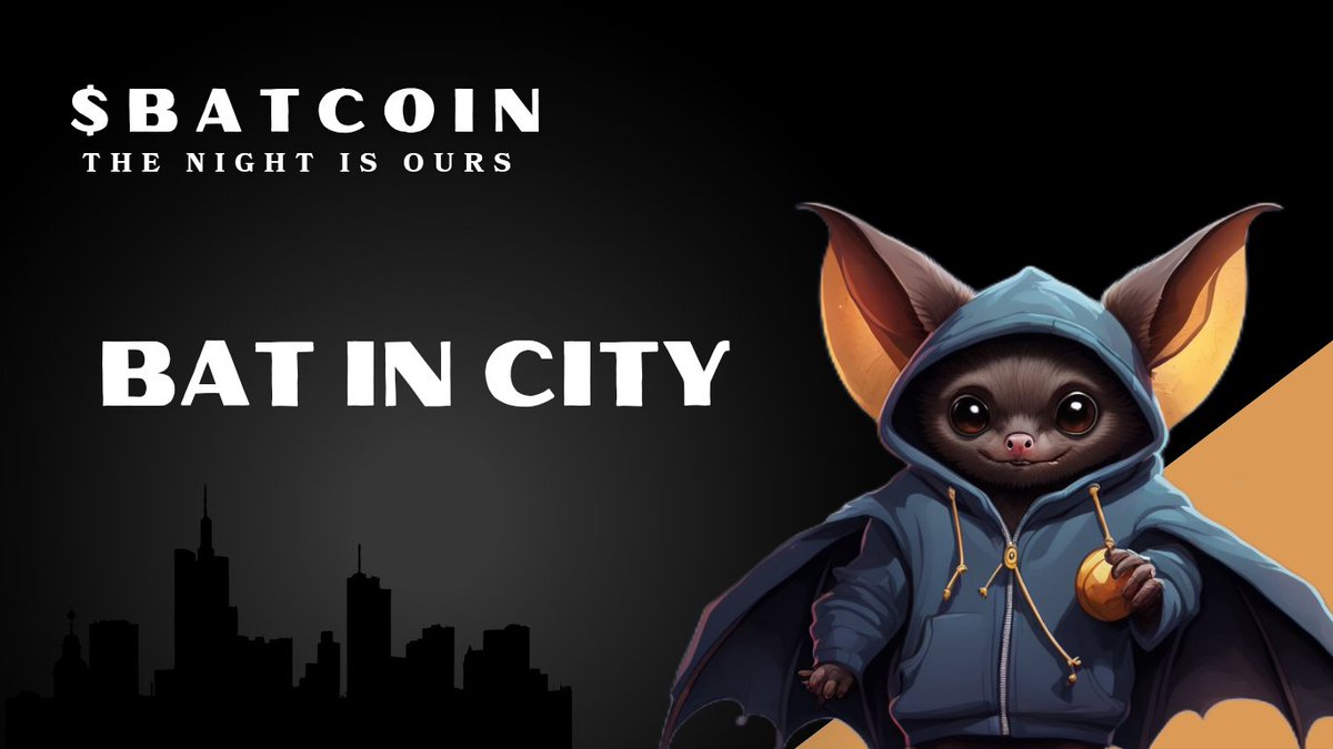 BatCoin_'s tweet image. $Batt in the city 
 City of #crytpo 

Will fly through the City