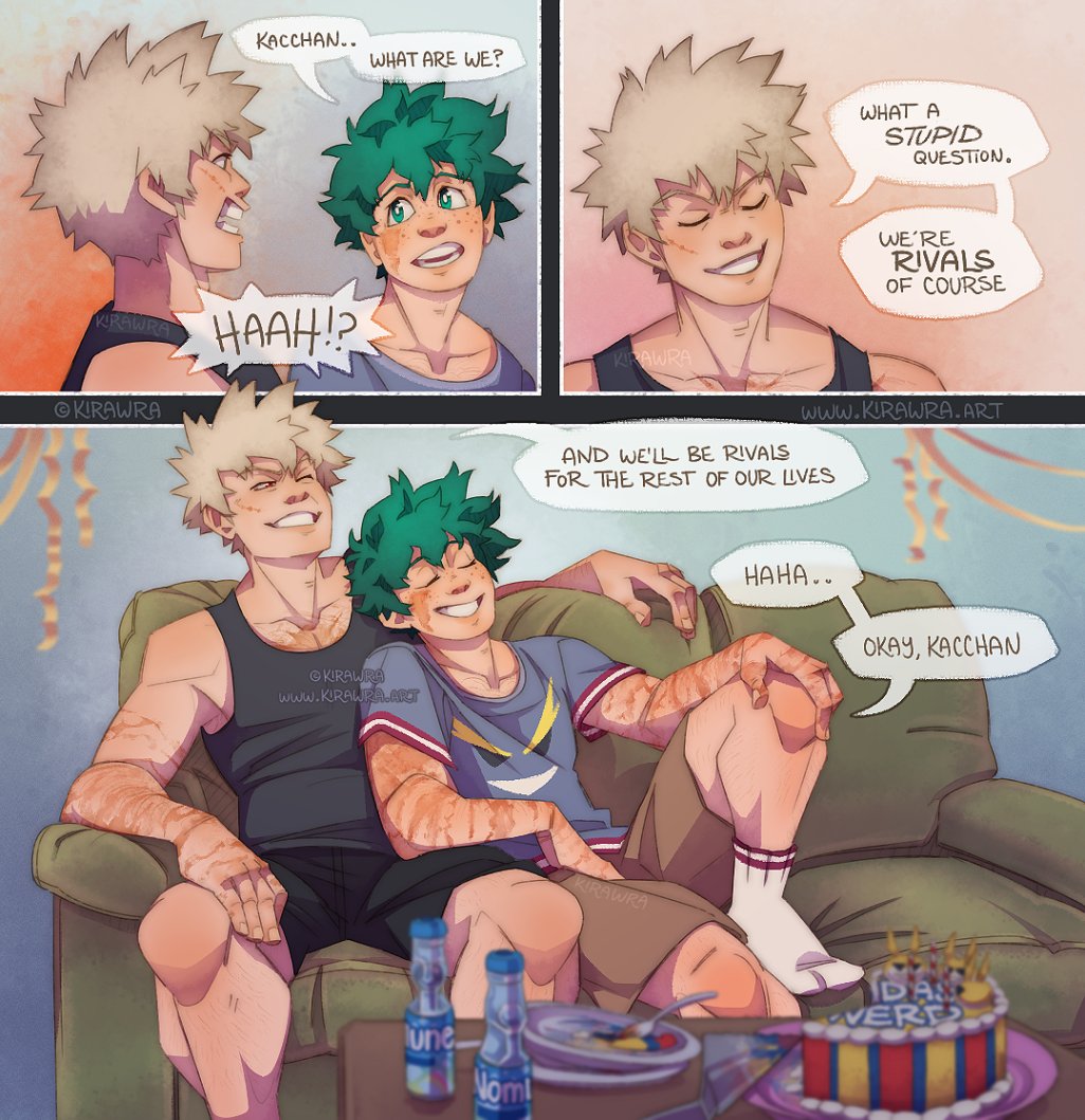 KiRAWRart's tweet image. Just a nerd and his lifelong rival 💖

#緑谷出久誕生祭2024 #izuku #deku #happydekuday #bakugo #bkdk