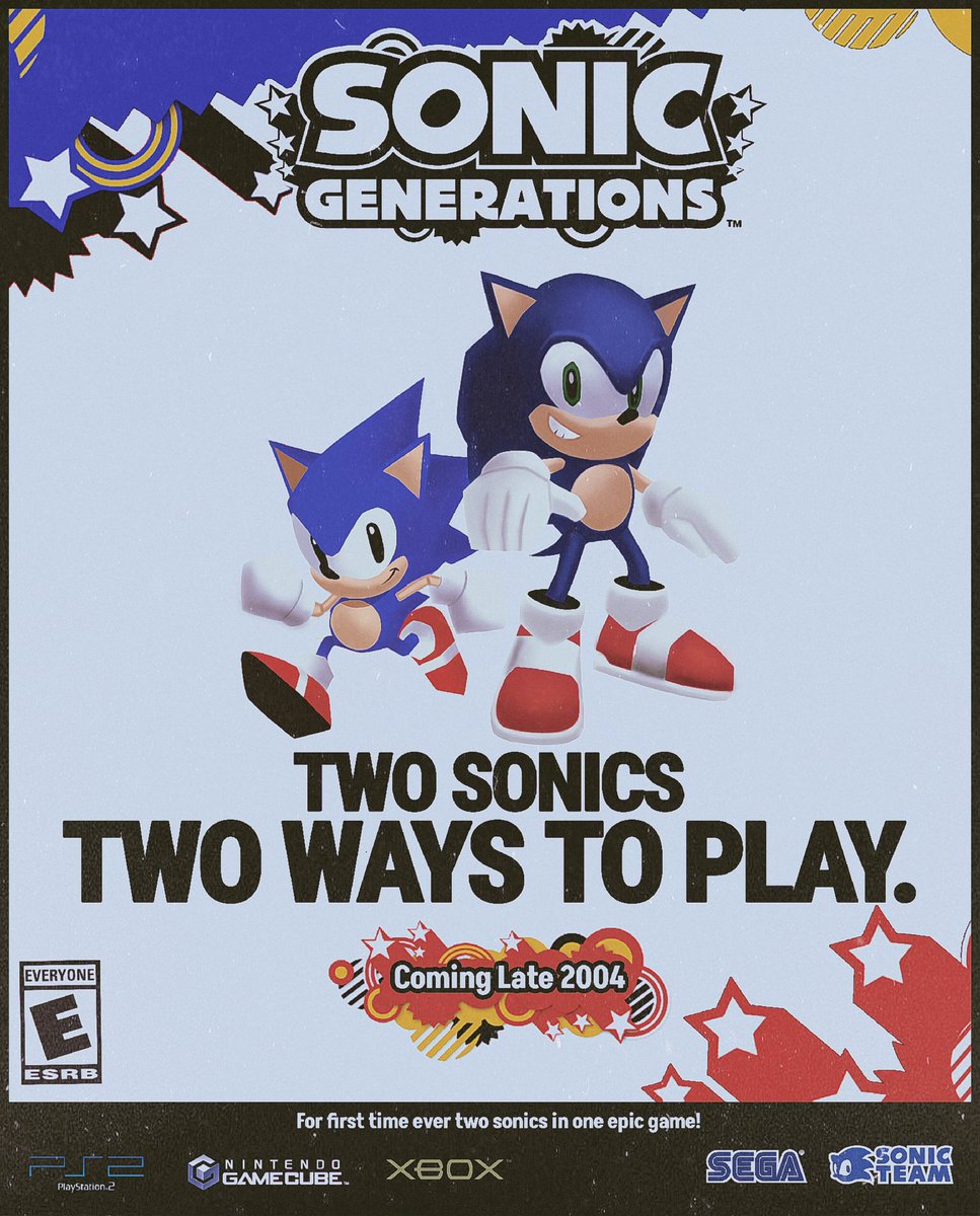 Reddish_Star64's tweet photo. What would have happened if Sonic Generations was made in the 2000s?
#SonicTheHedghehog #SonicXShadowGenerations https://t.co/DivJmD4S91