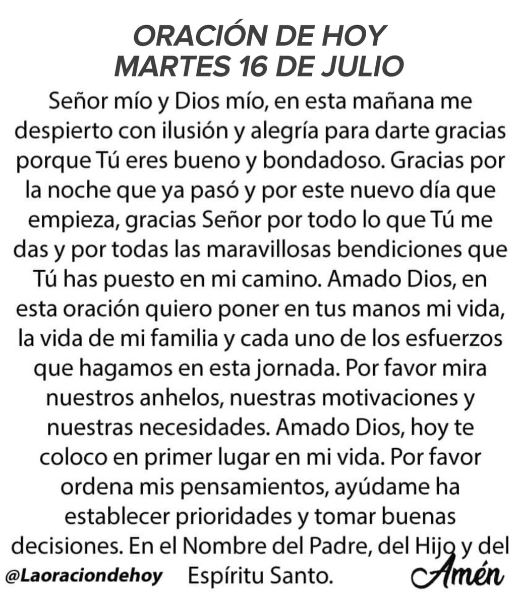 Oración De Hoy tweet media