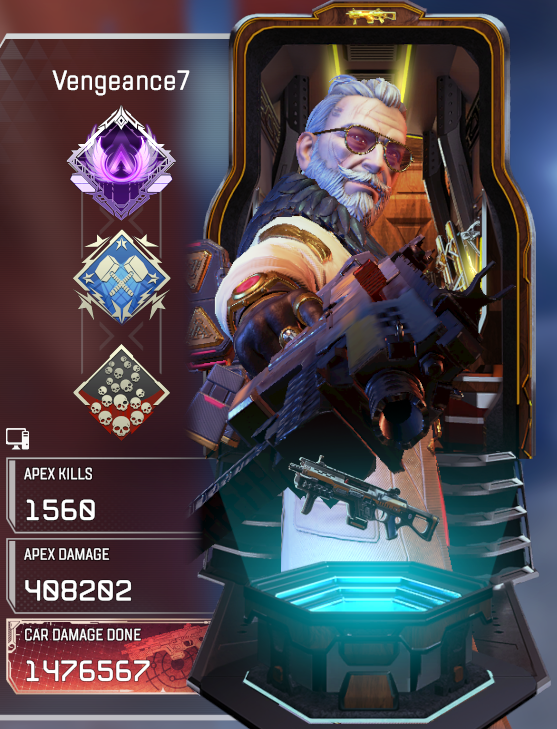VengeanceSven's tweet photo. Ballistic 20 Kill Badge Complete  
Let's Go!  
#ApexLegends #Vengeance7 https://t.co/fbrL7WRxF5