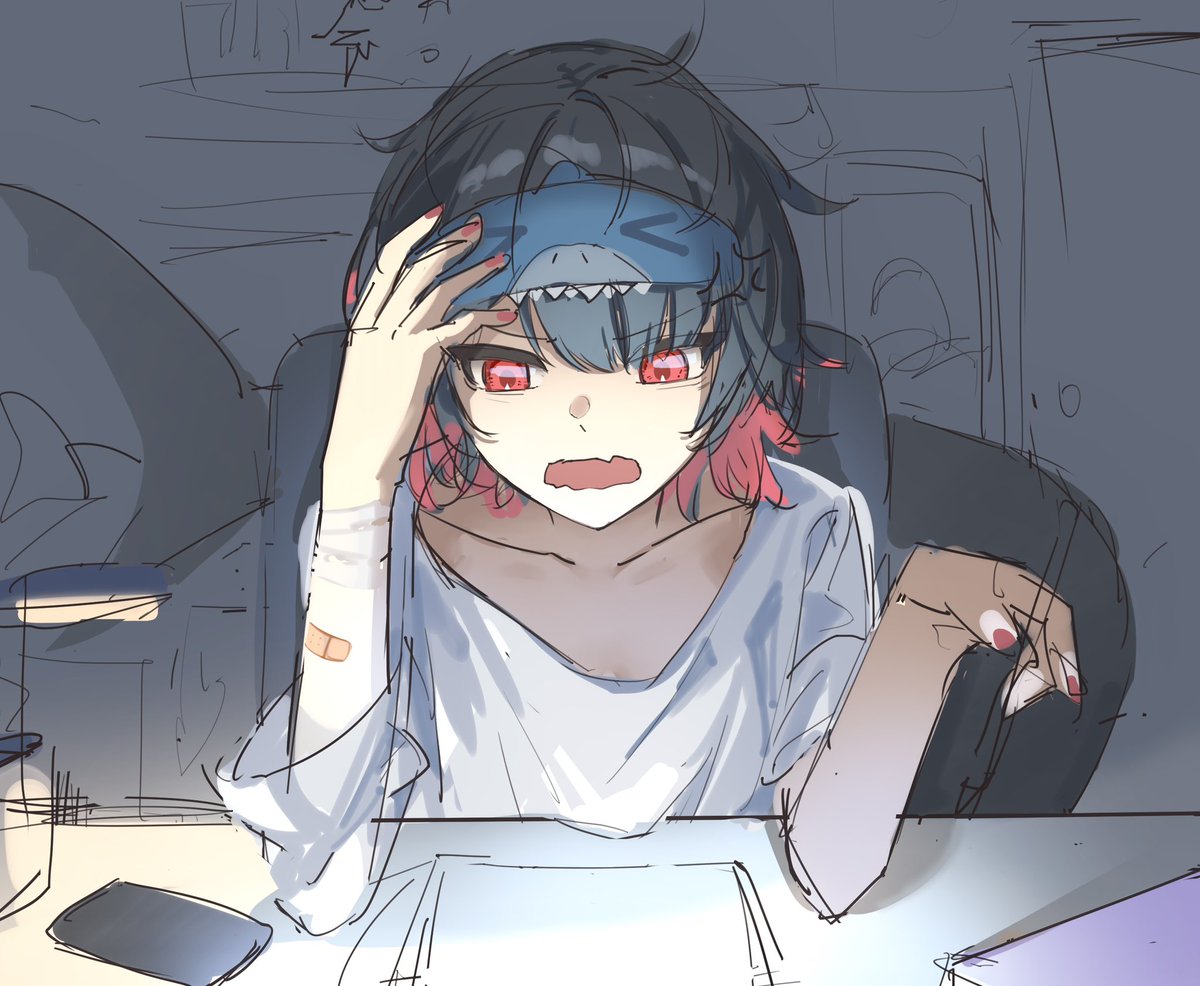 Holo051's tweet photo. EllenJoe studying 📖 (WIP 🚧)

Very cute shark 🦈 
#ゼンゼロ #ZenleessZoneZero #EllenJoe #zzzeroIllustration #艾莲乔 #ゼンレスゾーンゼロ #绝区零 #zzzero #fanart https://t.co/Ldzt73Ezcv