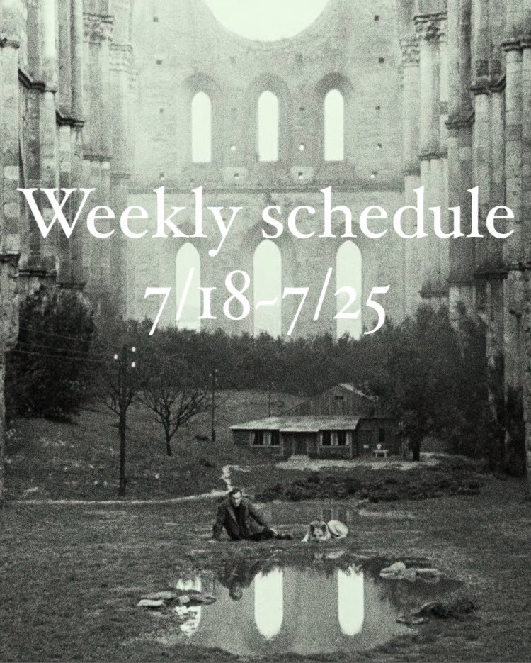 K2shimokita's tweet image. 🎞️今週の上映スケジュール🎞️

7/18(木)〜7/25(木)の上映スケジュールが
HPにアップされました！

🆕7/19(金)
11:55-『#ノスタルジア 4K修復版』
14:30-『#倭文（しづり） 旅するカジの木』
19:30-『#HOWTOBLOWUP』(HOW TO BLOW UP)

▶︎k2-cinema.com/schedule