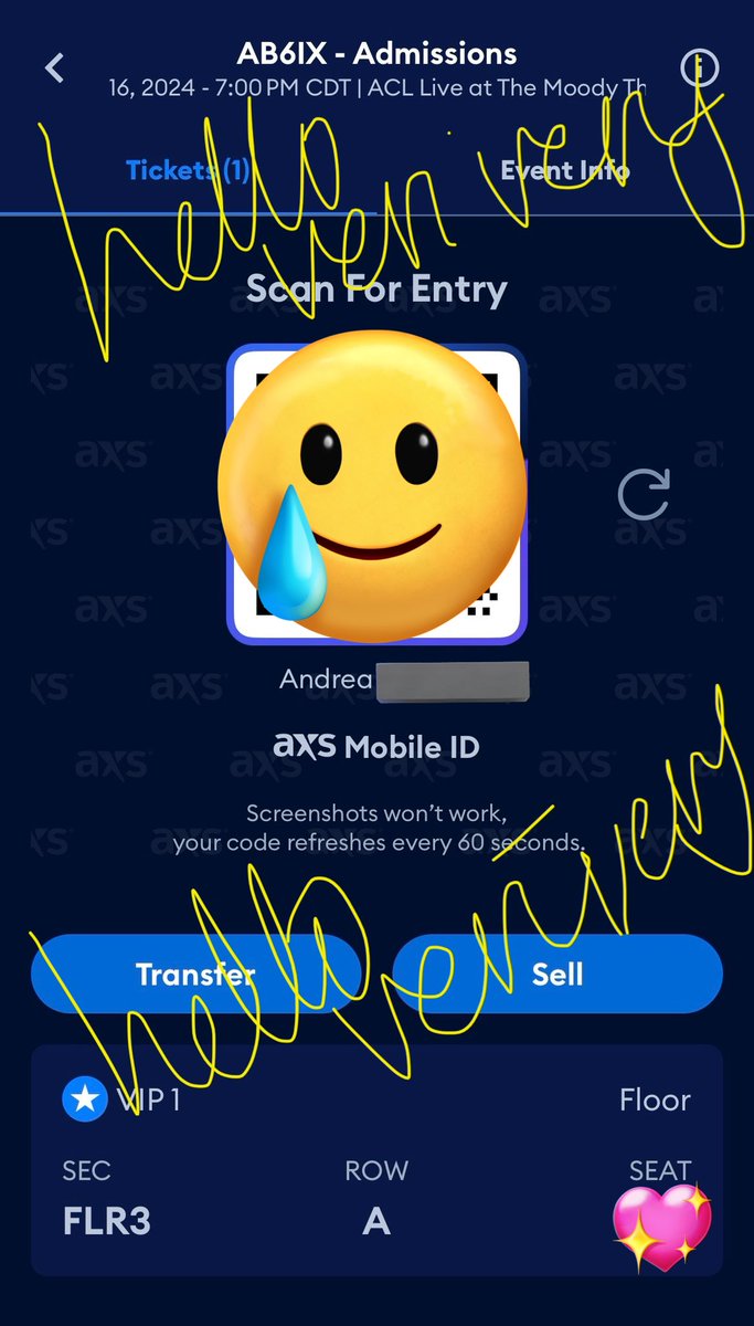 helloverivery's tweet photo. very sad to do this but due to personal reasons i have to sell my ab6ix ticket for the austin show happening tomorrow 😭

-selling under face value
-front row seat
-can accept cashapp/paypal

tags: wts wtb ab6ix platinum ticket austin find you tour
#AB6IX #AB6IXFindYou https://t.co/7uoy4aJpaM