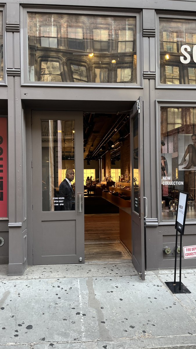 PhilSustainable's tweet photo. Feeling the SoHo heat? So is our power grid! ๐ฅต๐ก
Luxury stores blasting AC with open doors are giving Con Ed a run for its money. Let's close those doors and keep the chill inside where it belongs! #SohoSauna #GridStrain #CloseTheDoor https://t.co/JvPolyehsj