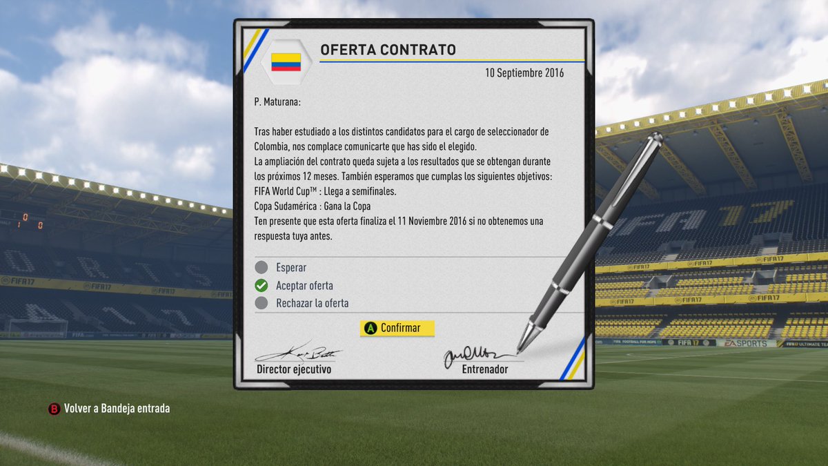 fergisgamer's tweet image. Estoy como niño chiquito me acaba de llamar mi @FCFSeleccionCol en #modocarrera  #fifa17 para dirigirla y llevarla al mundial por qué acá si hay selecciones y eliminatorias no como en #FC24 que ni selecciones, ni eliminatorias tienen 🤣🤪 @EASFCDirect