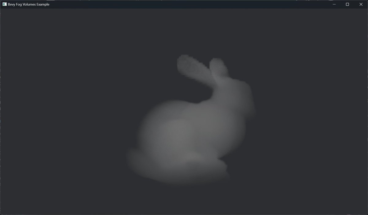 Landed local volumetrics in Bevy today: github.com/bevyengine/bev… 3D voxel textures can now be rendered as fog volumes.