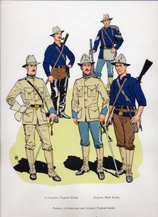 KraljevPeter's tweet photo. US military uniforms really peaked in the Spanish American War. Perfect balance of style and practicality. And this was before the 1903 militia act so each State Guard was able to give their own spin to their respective uniforms. https://t.co/TevcIpegZf