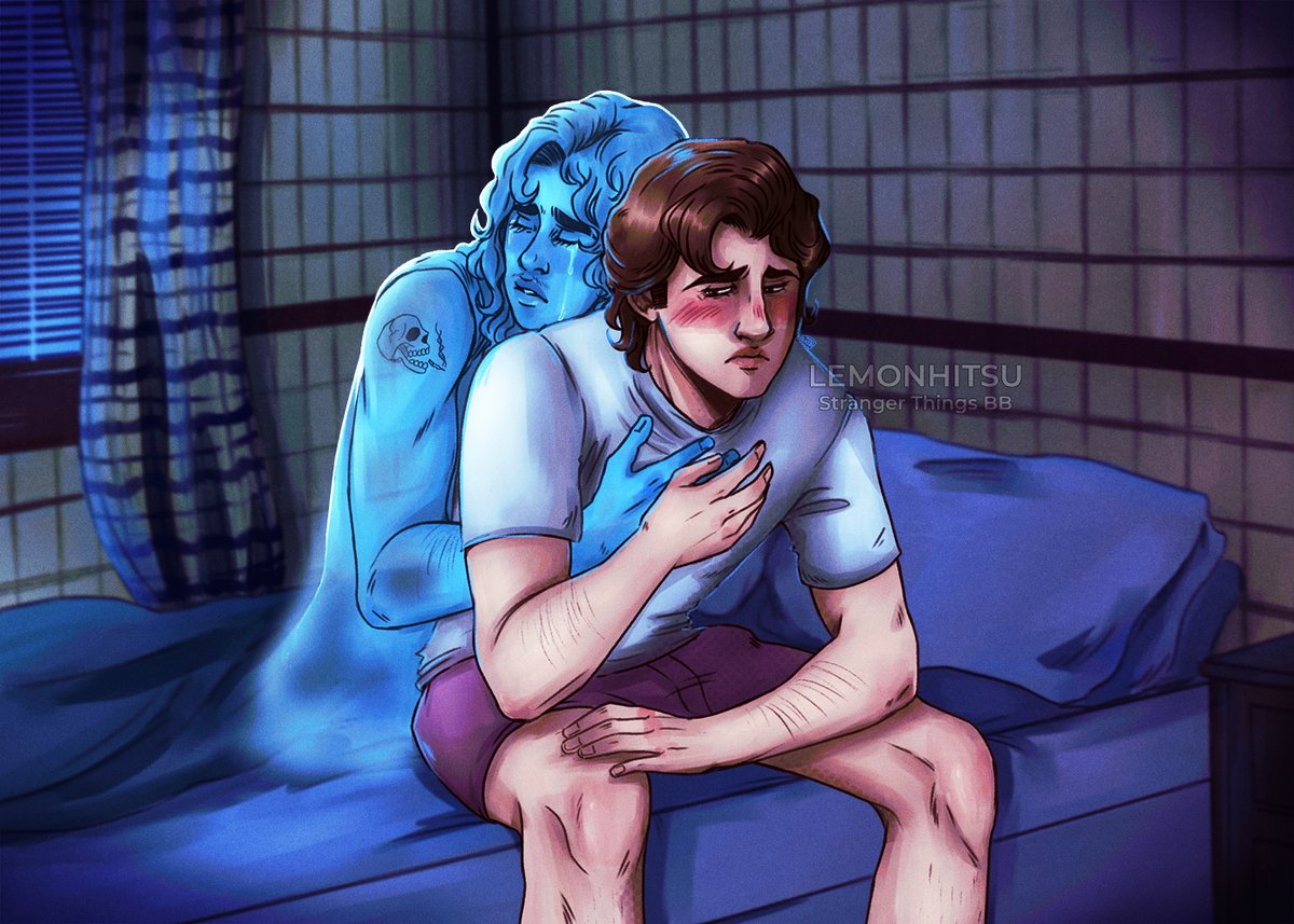 My piece for the ST big bang on tumblr, based on a scene from the story Flesh for Fantasy by Zeros83 on AO3!

#harringrove #billyhargrove #steveharrington #strangerthingsbigbang