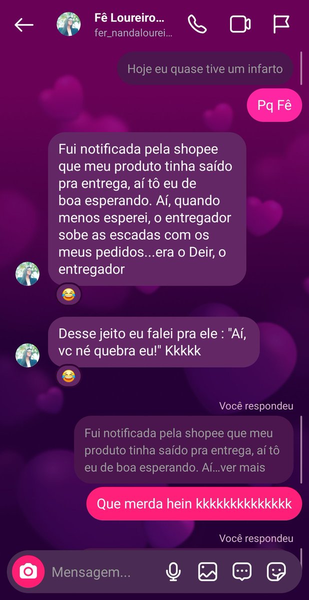 FlaviaCass's tweet photo. E minha irmã que foi receber as comprinhas da shopee e o entregador era o marido dela! 🤡 https://t.co/UQt8NgRAlt