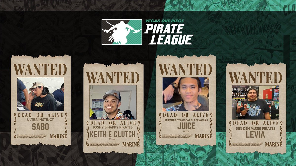 Hellloooo Vegas! VOPL Season 3 is underway and we have week 2’s Warlords. Beat any of these players to steal their points. Keith and Juice better watch out, a loss for them is -10pts as a 2nd week Warlord all this week! #VOPL #ONEPIECE #ONEPIECETCG #VEGAS #LASVEGAS #BANDAI #TCG