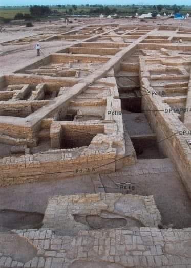 sattology's tweet photo. #Bhirana destroys Aryan invasion theory. It refutes the notion that the Iranian farmers brought agriculture & #civilization to Harappa through Mehragarh. Bhirana near #Sarasvati in #Haryana is thousand years older than Mehragarh and established in 8000-7500 BCE. #hindu #history https://t.co/tP0yGhmAxW