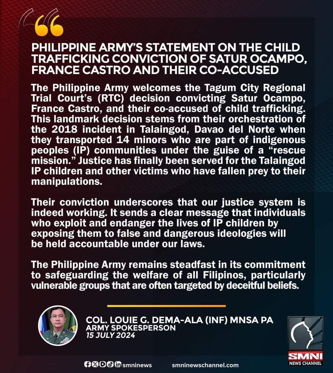 The question now is.. What's the move of the House Speaker in this regard???..

Dito lalong magkaka-alaman..
Alams na...