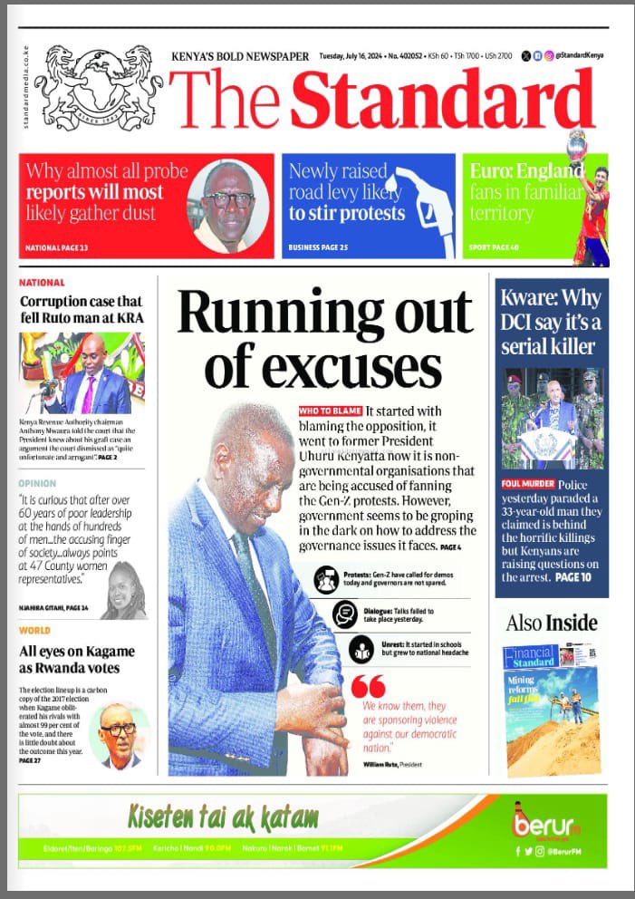 C_NyaKundiH's tweet image. Standard imesema Kaende kaende