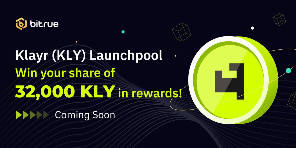 BitrueOfficial's tweet photo. 🌟 #Bitrue will be the first to list $KLY! We are excited to announce a series of upcoming events for $KLY this week!🌟 @KlayrHQ

Mark your calendars:

🔹 July 16-18: $KLY launchpool
🔹 July 18: $KLY listing
🔹 July 18: $KLY trading competition 
🔹 July 19: $KLY staking 

Don't miss out on these incredible opportunities!