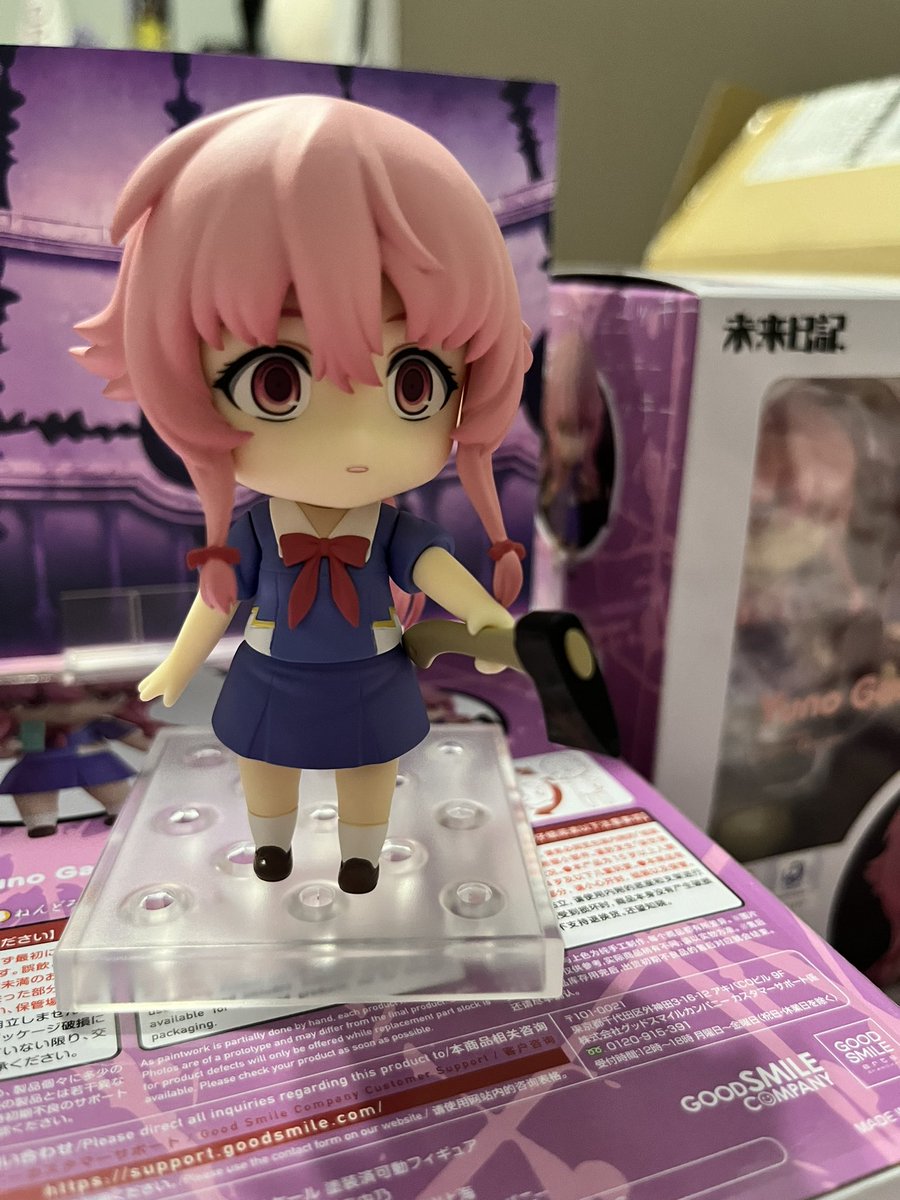 coronarykitty11's tweet photo. Yuno gasai nendoroid!!💜

#goodsmilecompany #yunogasai #futurediary #mirainikki #nendoroid #yunogasainendoroid #anime #animefigure https://t.co/n9tPFyRG4r