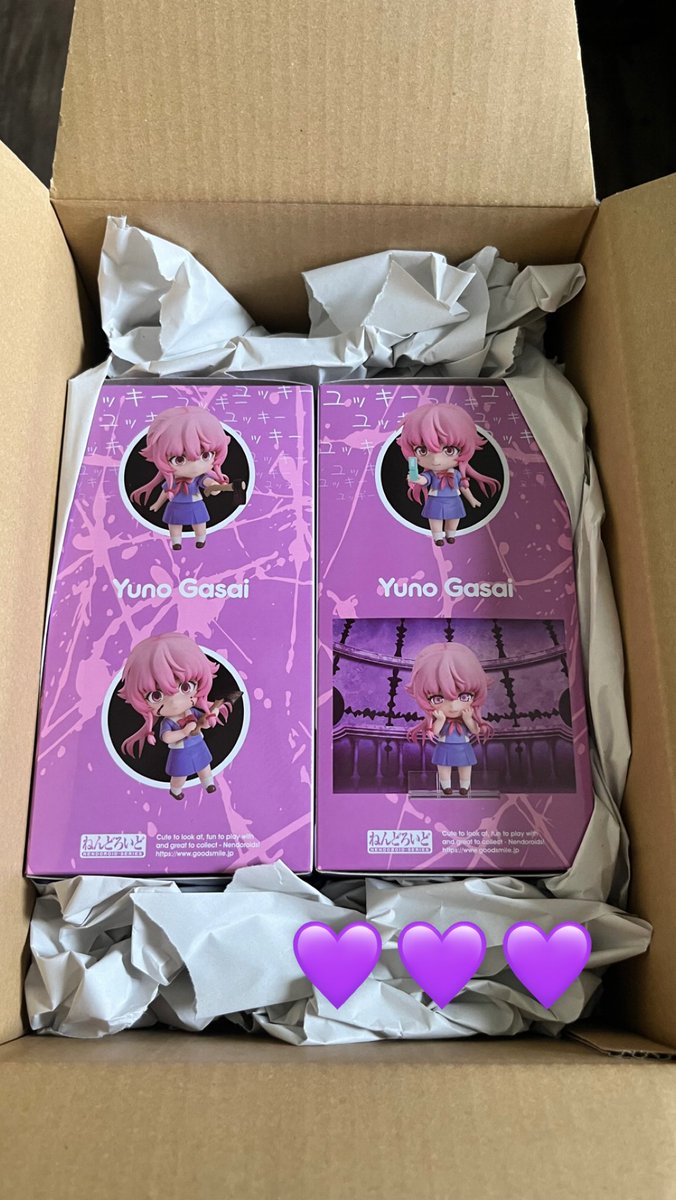 coronarykitty11's tweet photo. Yuno gasai nendoroid!!💜

#goodsmilecompany #yunogasai #futurediary #mirainikki #nendoroid #yunogasainendoroid #anime #animefigure https://t.co/n9tPFyRG4r