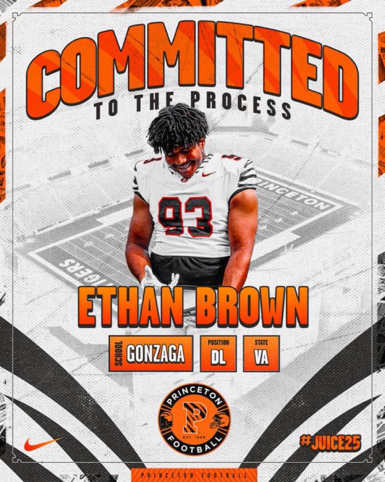 Ethan Brown (@ethanbrown93) on Twitter photo Firstly I want to give all praise and honor to my Lord and Savior Jesus Christ. Thank you to all the Coaches for dedicating time and effort towards recruiting me. With that being said, I have decided to attend Princeton University. 🧡🖤
<a href="/PrincetonFTBL/">Princeton Football</a> <a href="/SVerbit/">Stephen Verbit</a> <a href="/CoachBobSurace/">Bob Surace '90</a> Firstly I want to give all praise and honor to my Lord and Savior Jesus Christ. Thank you to all the Coaches for dedicating time and effort towards recruiting me. With that being said, I have decided to attend Princeton University. 🧡🖤
<a href="/PrincetonFTBL/">Princeton Football</a> <a href="/SVerbit/">Stephen Verbit</a> <a href="/CoachBobSurace/">Bob Surace '90</a>