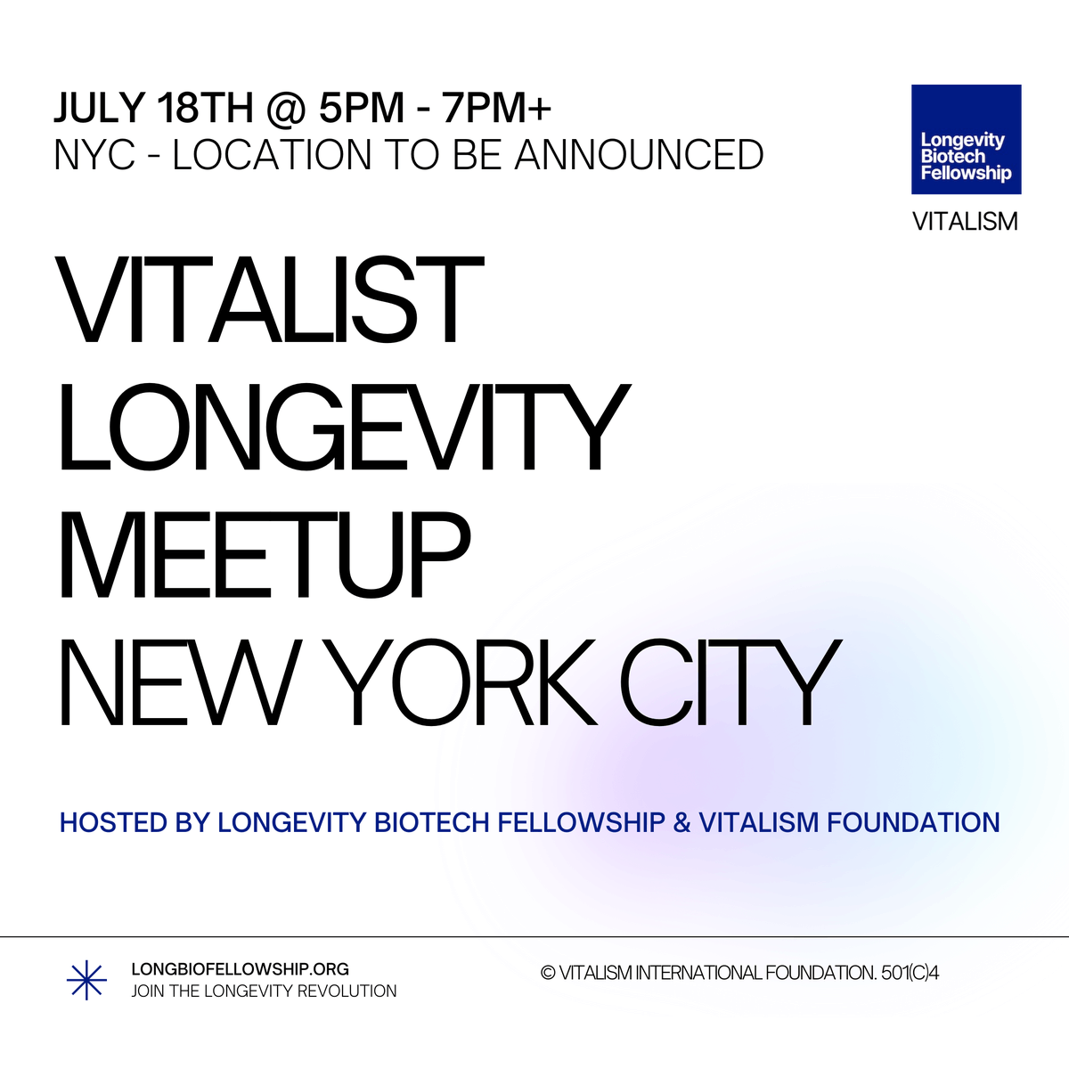 adamgries's tweet photo. Join the Vitalist Longevity Meetup in NYC this Thursday to connect with some of the smartest, most innovative people in Longevity.

Hosted by the incredible @Lrschfr 

Retweet and share with your favorite longevity people.

https://t.co/vYg4af0Akn https://t.co/YqxZLUNiYy