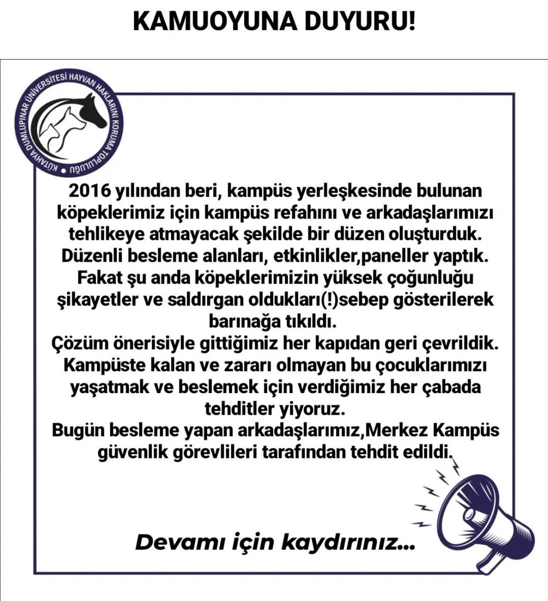 dpuhhkt's tweet photo. #dpükampüsçocuklarıyalnızdegildir
#dpükampüsçocuklarınadokunma https://t.co/hmQhGGsPWs
