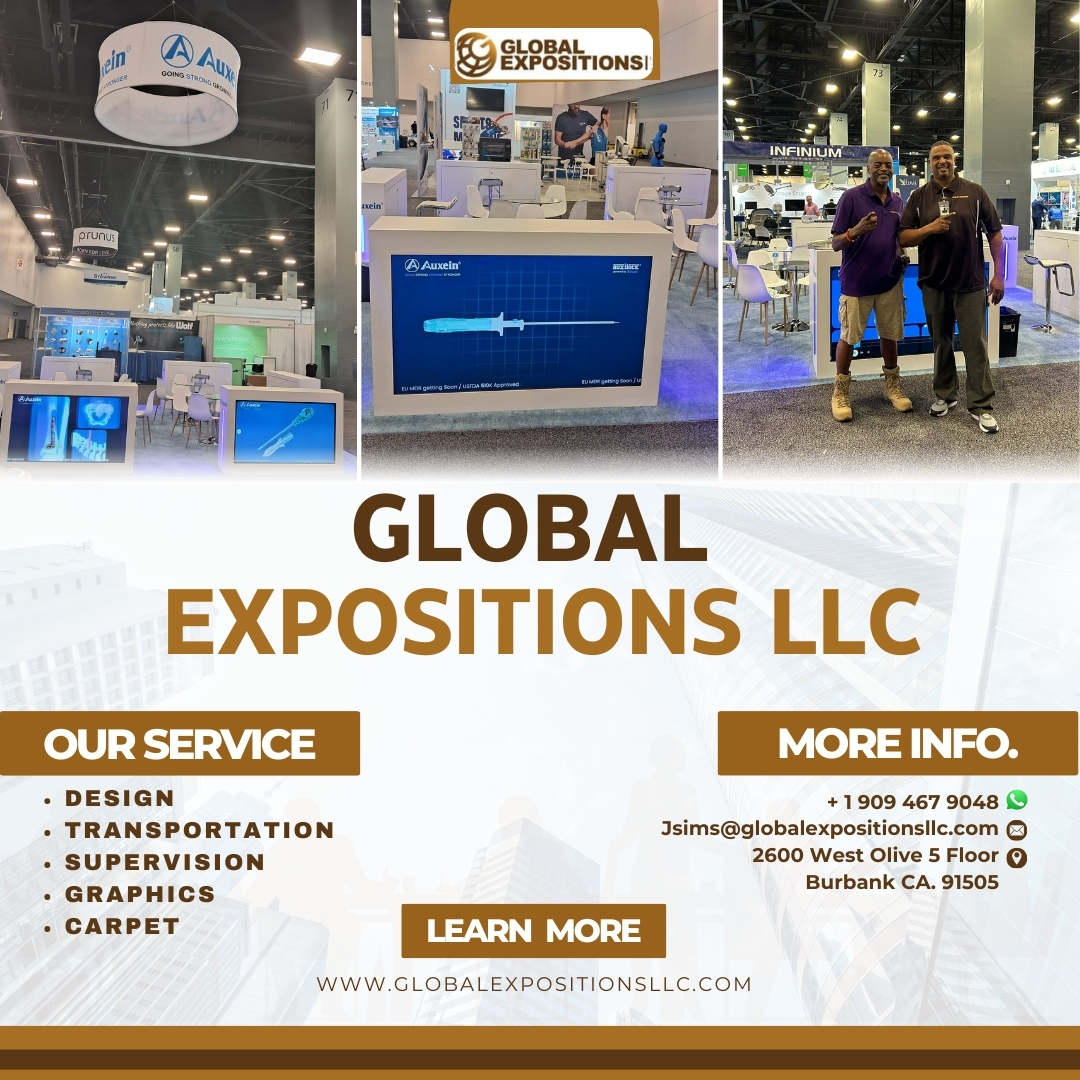 🌟 Discover the Ultimate Event Experience with Global Expositions LLC! 🌟

#Tradeshowsolutions #laborcompany #branding #exhibitionbooth #tradeshowexhibits #standbuilder #tradeshowgraphics #exhibitdesign #corporateevents #exhibitor #tradeshowseason #banners